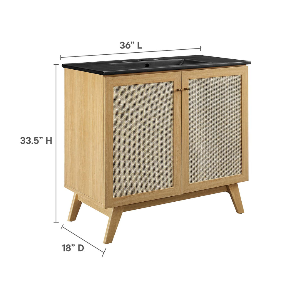 Soma 36" Bathroom Vanity - Oak Black