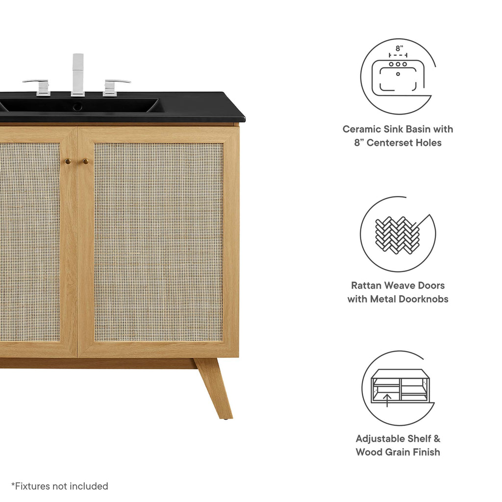 Soma 36" Bathroom Vanity - Oak Black