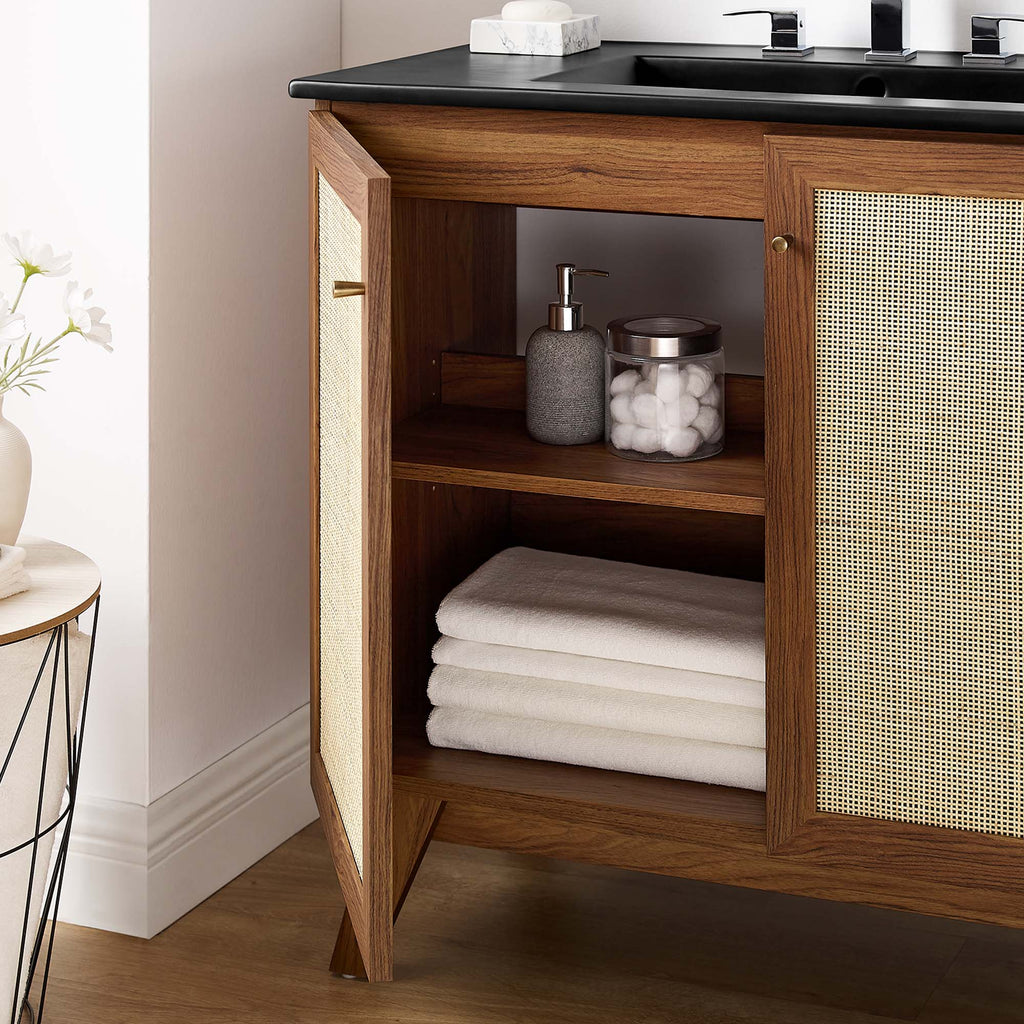 Soma 36" Bathroom Vanity - Walnut Black