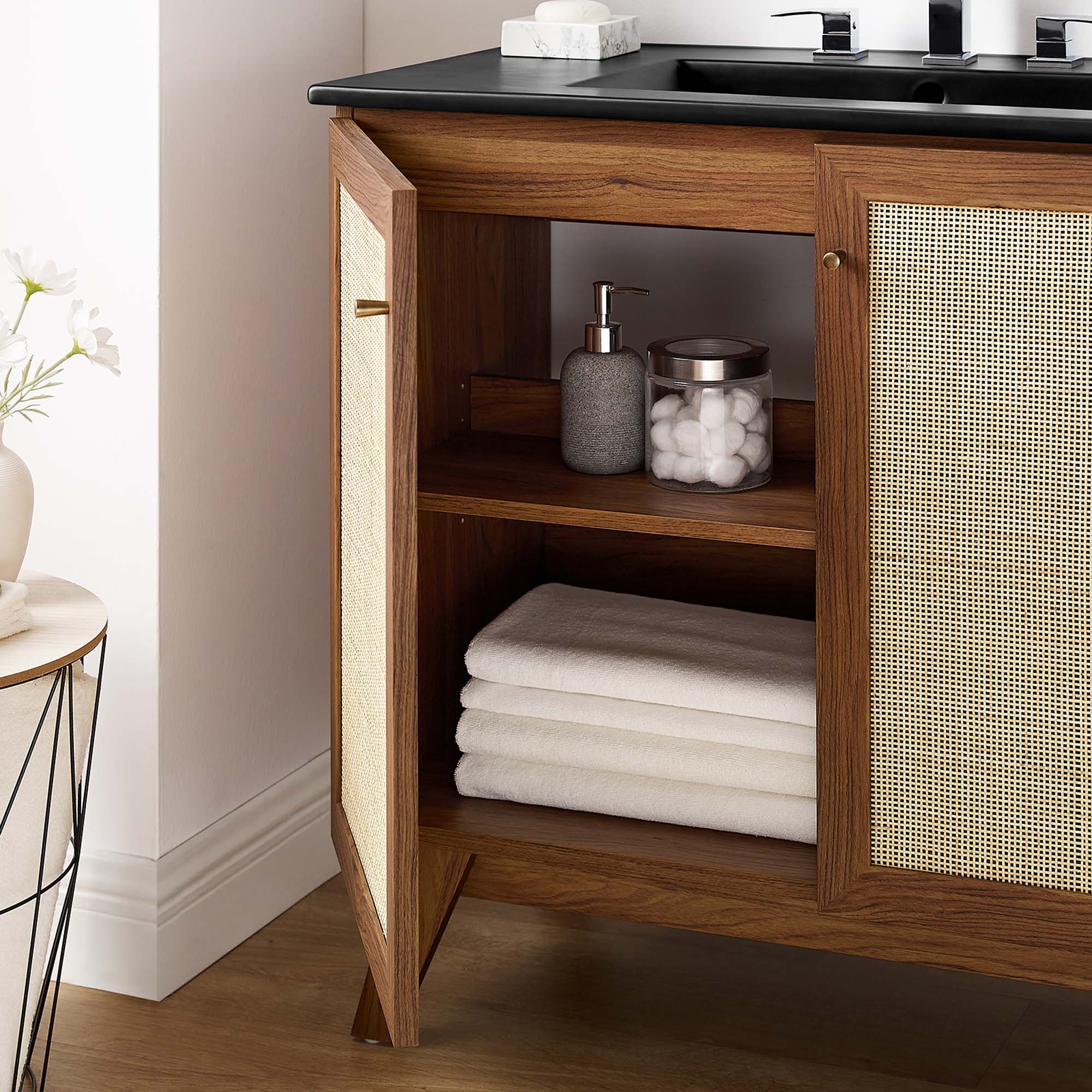 Soma 36" Bathroom Vanity - Walnut Black