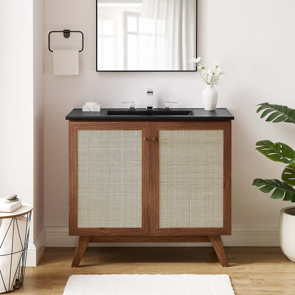 Soma 36" Bathroom Vanity - Walnut Black