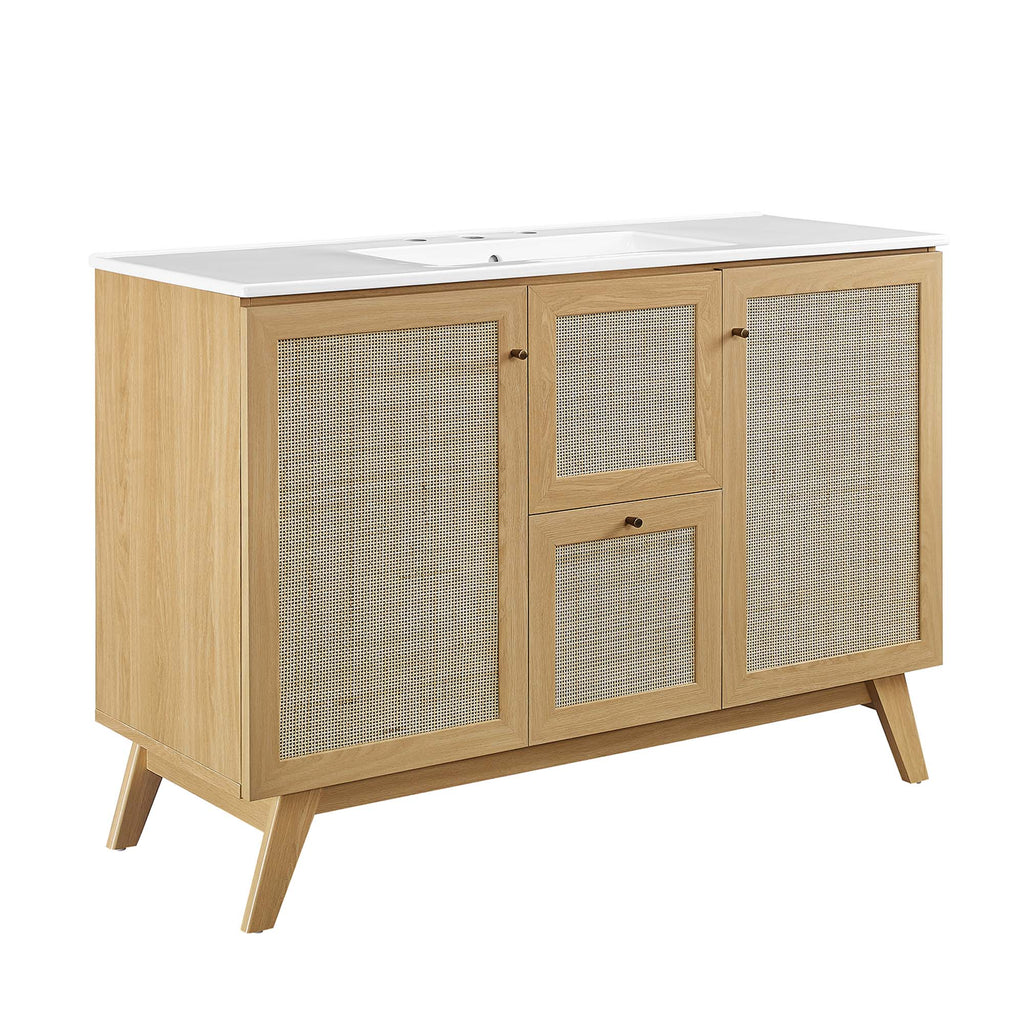 Soma 48" Single Sink Bathroom Vanity - Oak White