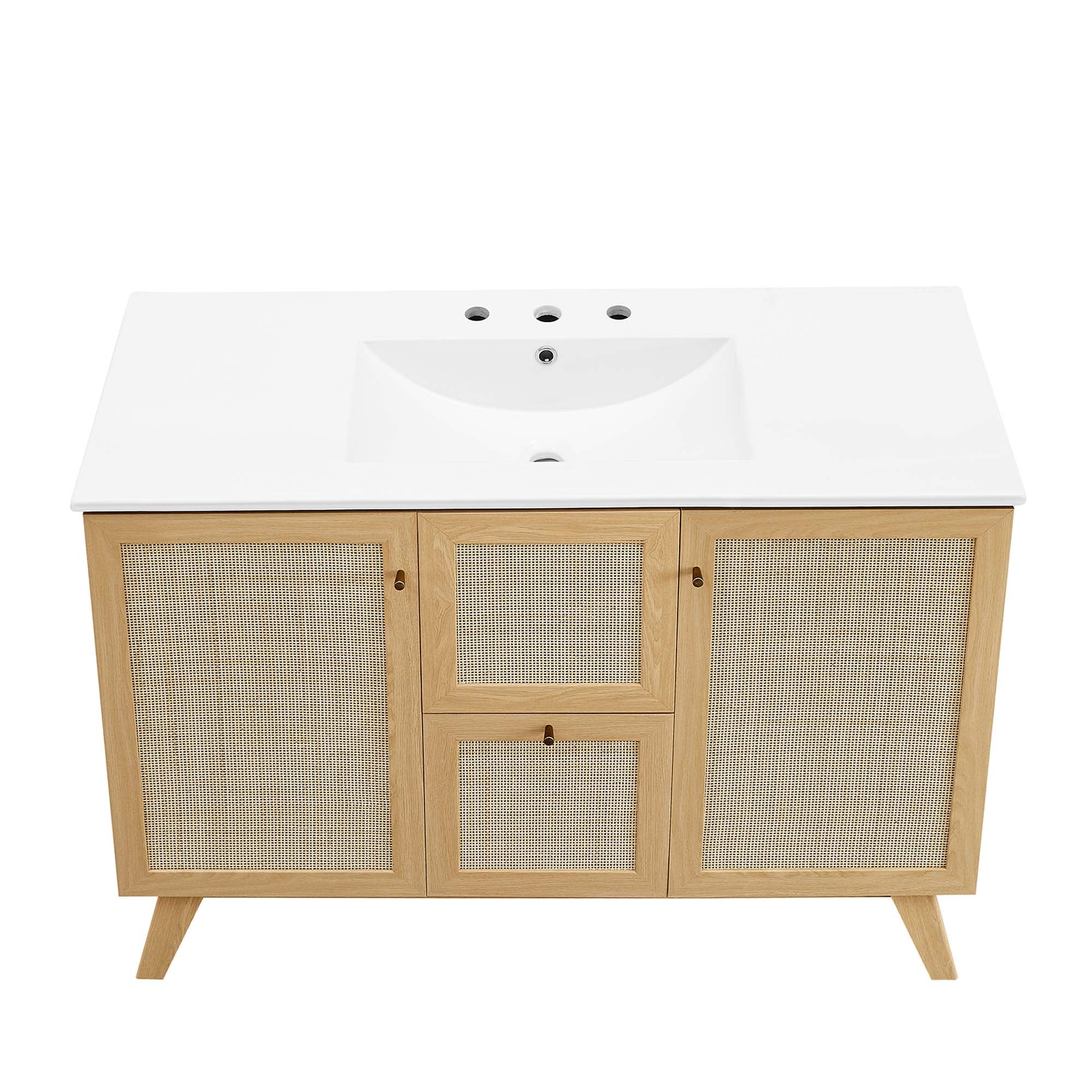 Soma 48" Single Sink Bathroom Vanity - Oak White