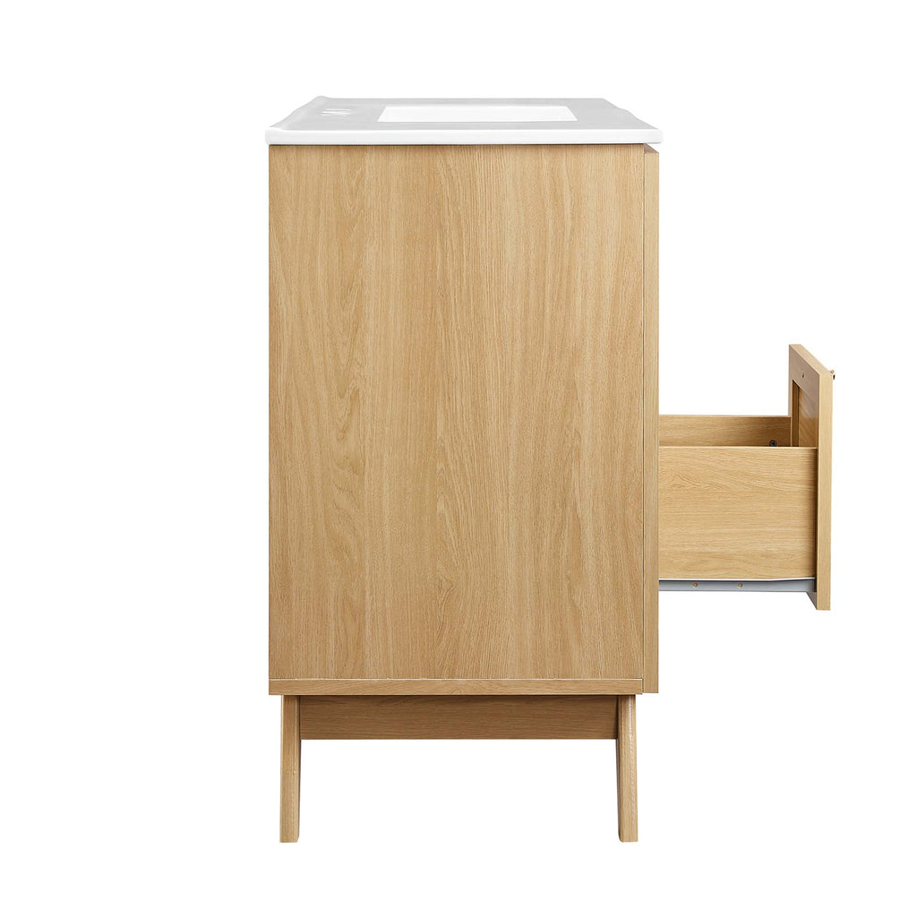 Soma 48" Single Sink Bathroom Vanity - Oak White