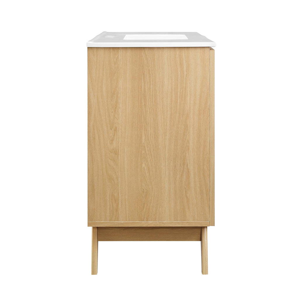 Soma 48" Single Sink Bathroom Vanity - Oak White