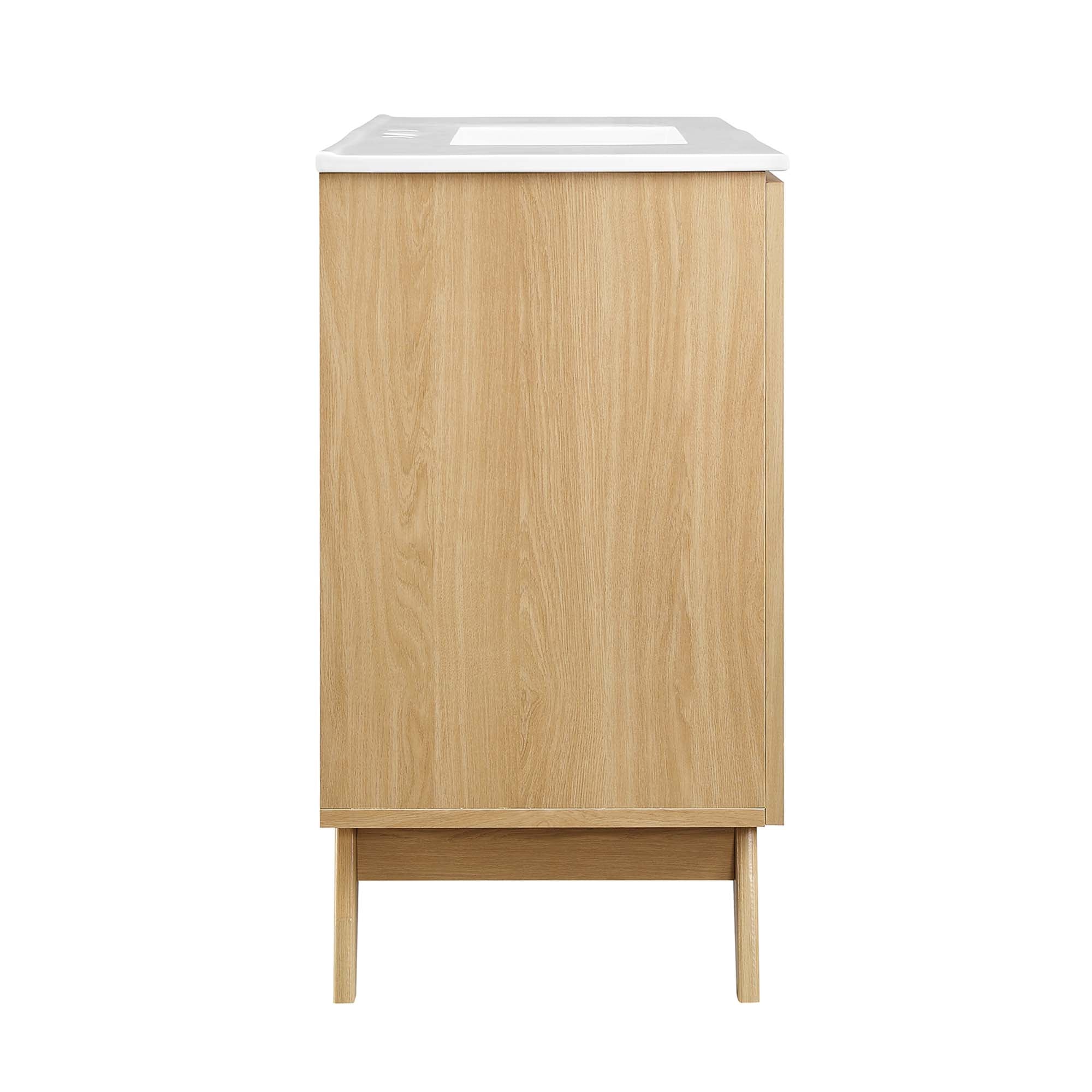 Soma 48" Single Sink Bathroom Vanity - Oak White
