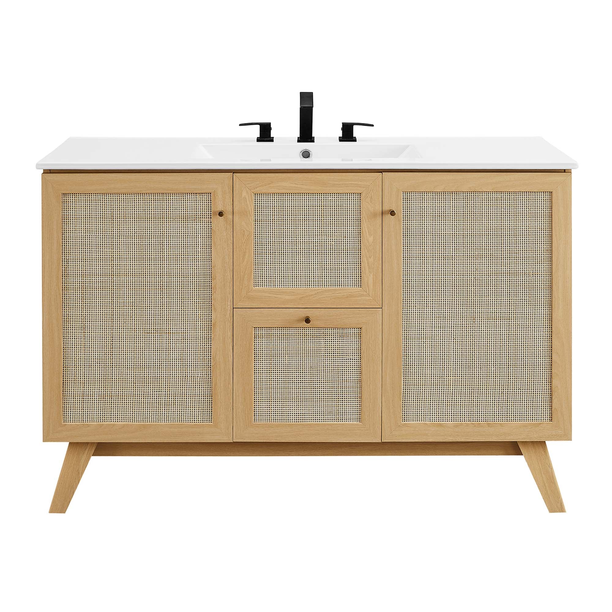Soma 48" Single Sink Bathroom Vanity - Oak White