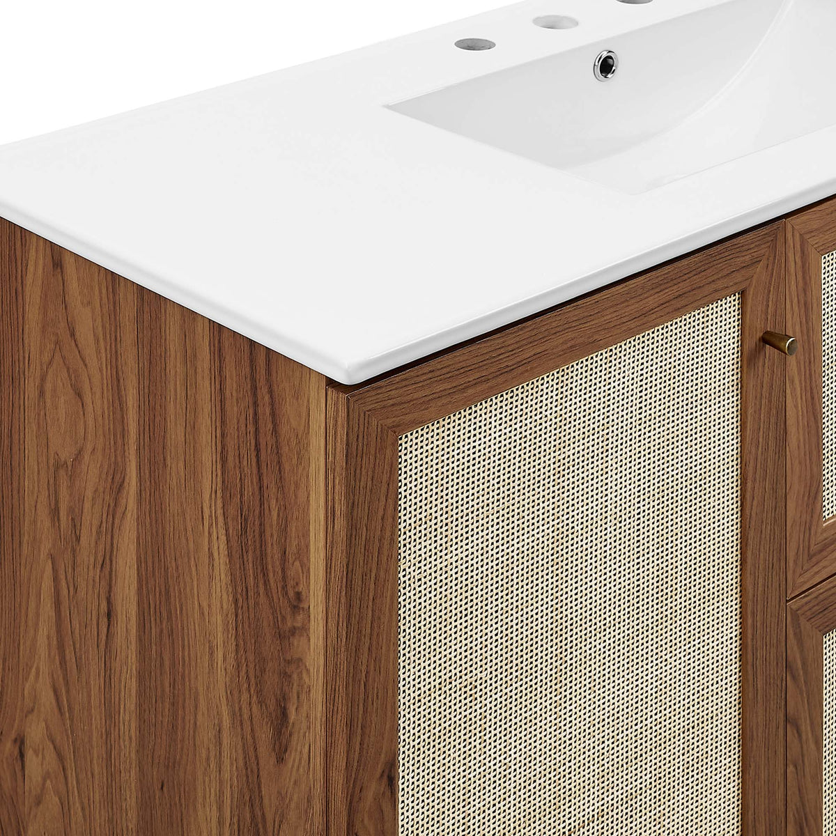 Soma 48" Single Sink Bathroom Vanity - Walnut White
