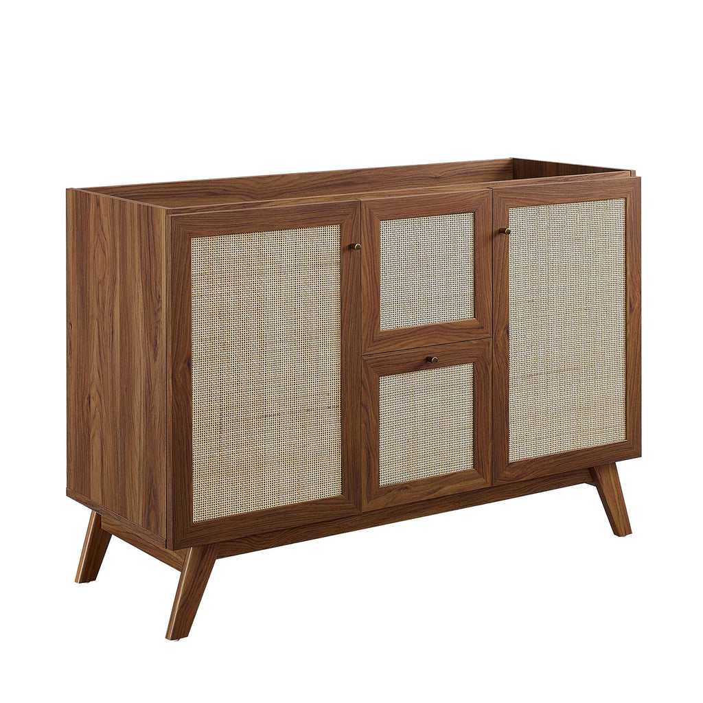 Soma 48" Single Sink Bathroom Vanity - Walnut White