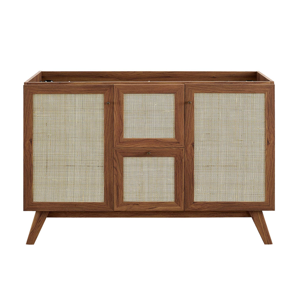 Soma 48" Single Sink Bathroom Vanity - Walnut White