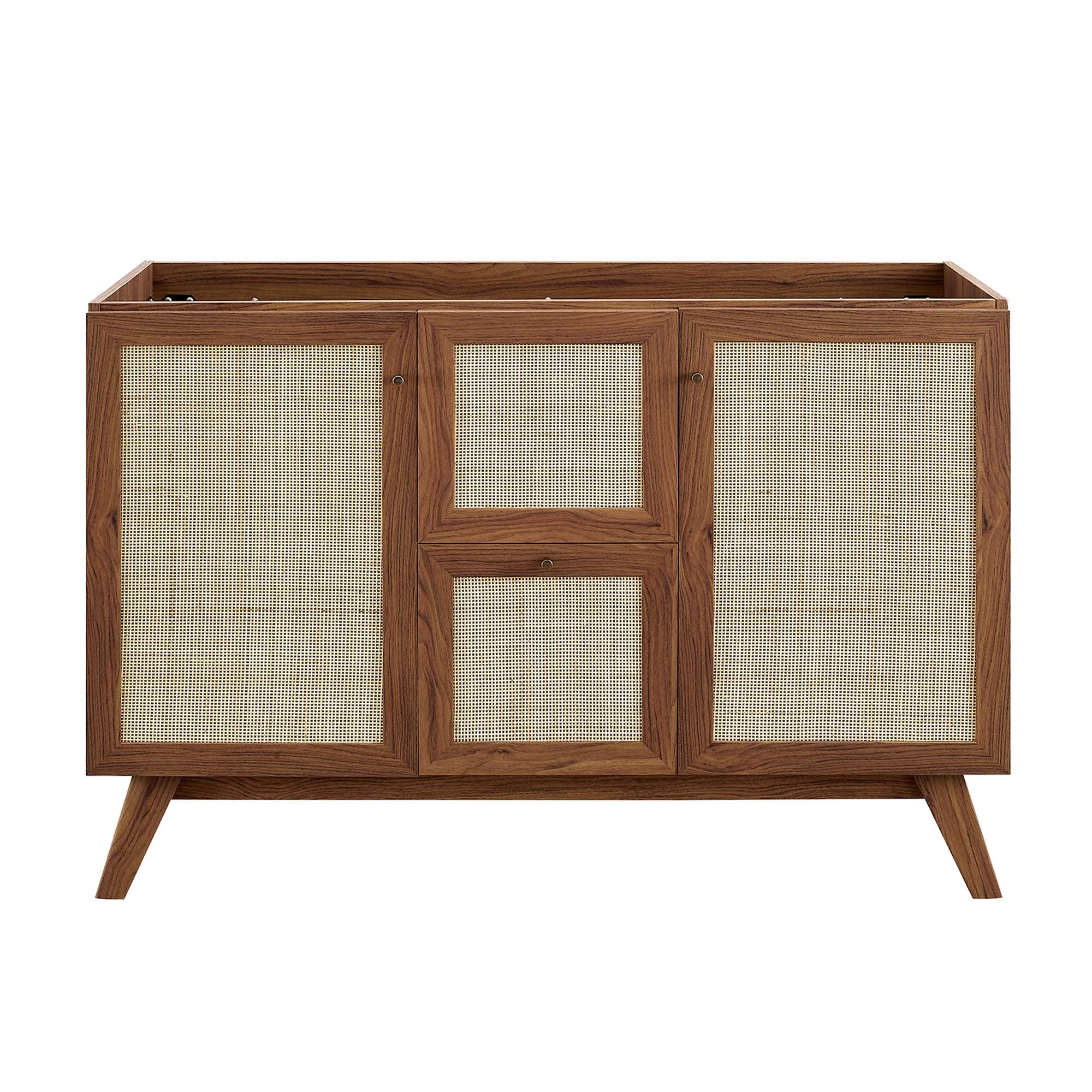 Soma 48" Single Sink Bathroom Vanity - Walnut White