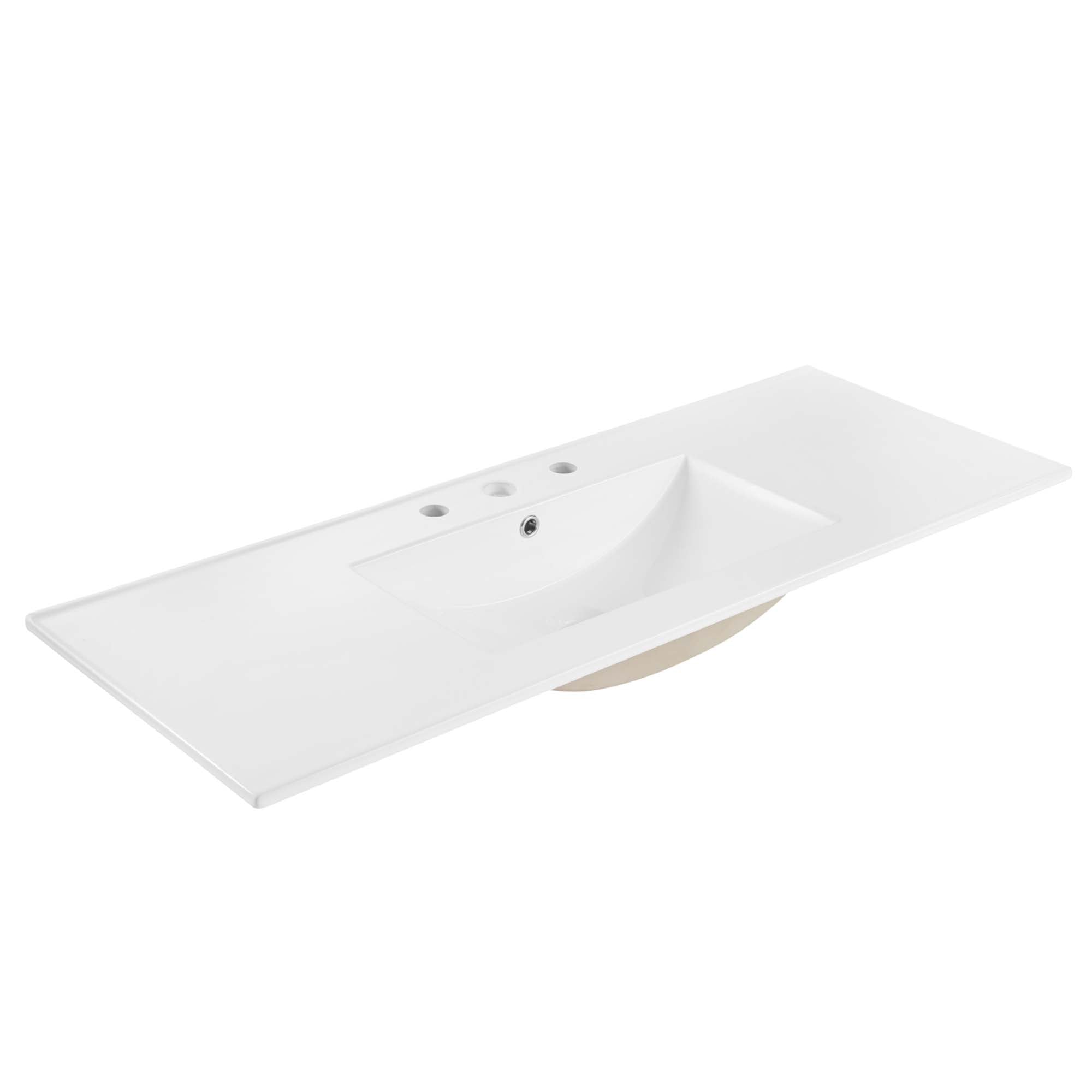 Soma 48" Single Sink Bathroom Vanity - Walnut White