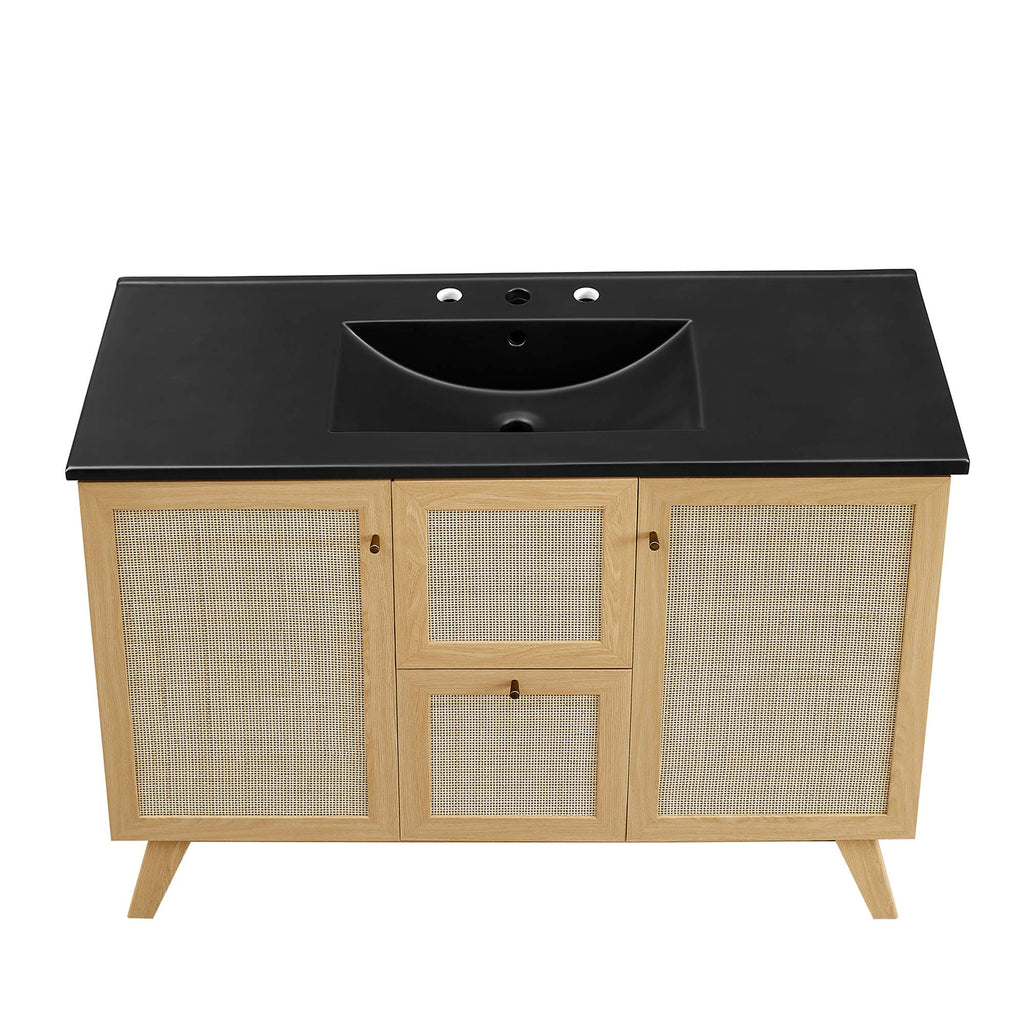 Soma 48" Single Sink Bathroom Vanity - Oak Black