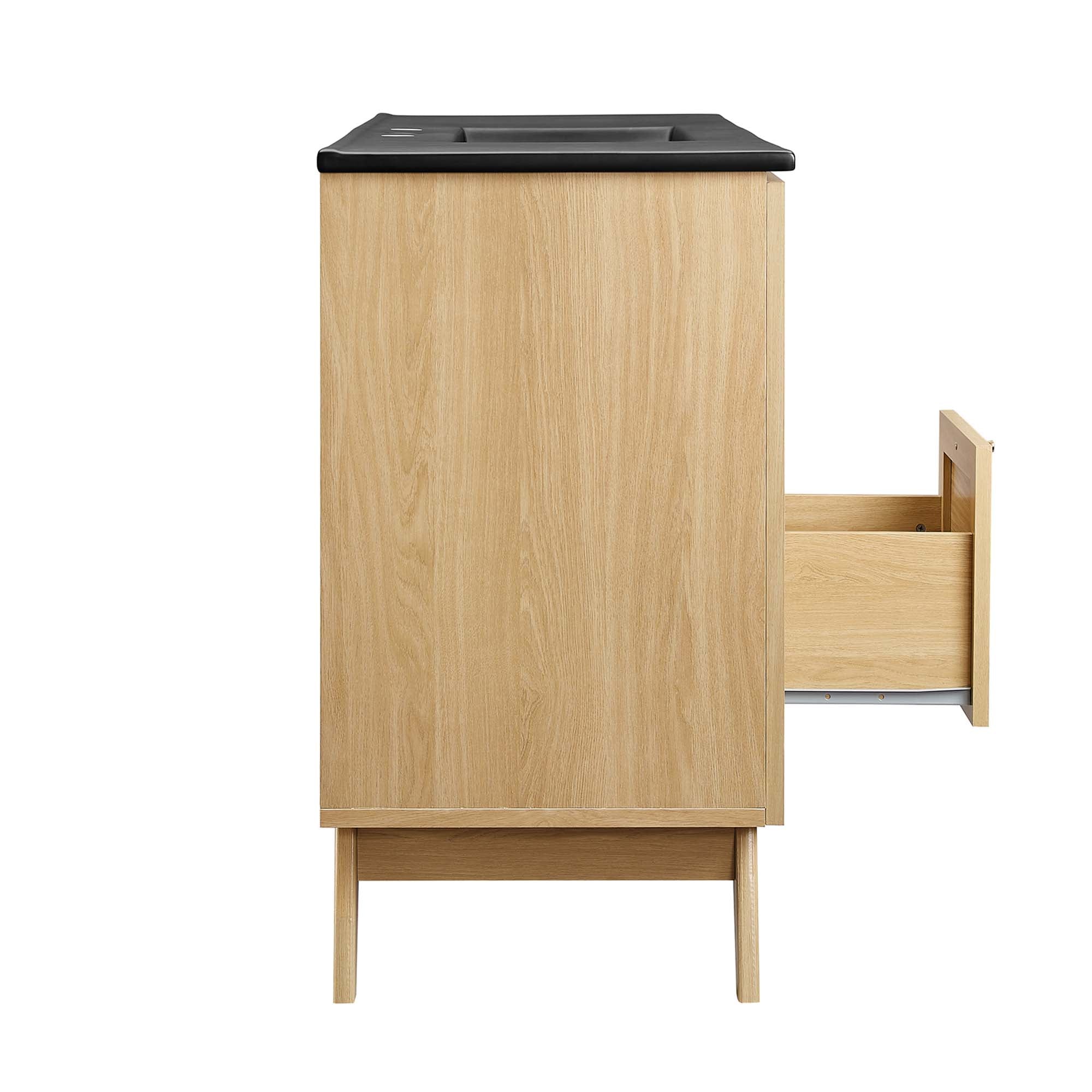 Soma 48" Single Sink Bathroom Vanity - Oak Black