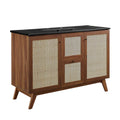 Soma 48" Single Sink Bathroom Vanity - Walnut Black