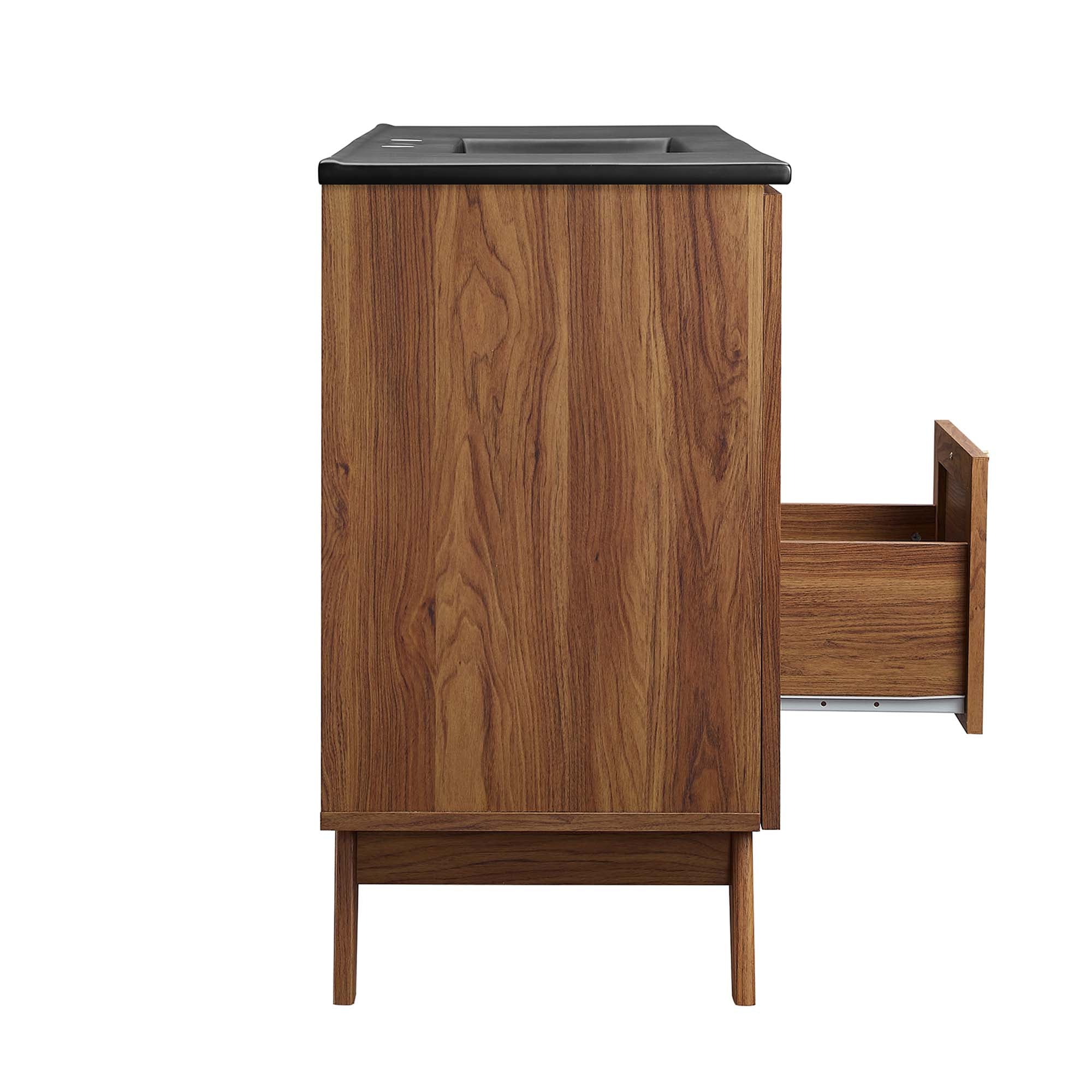 Soma 48" Single Sink Bathroom Vanity - Walnut Black