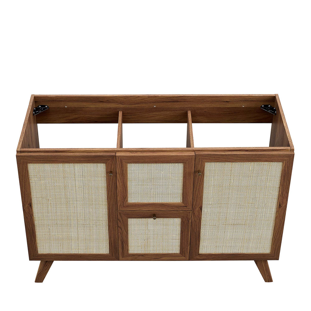 Soma 48" Single Sink Bathroom Vanity - Walnut Black