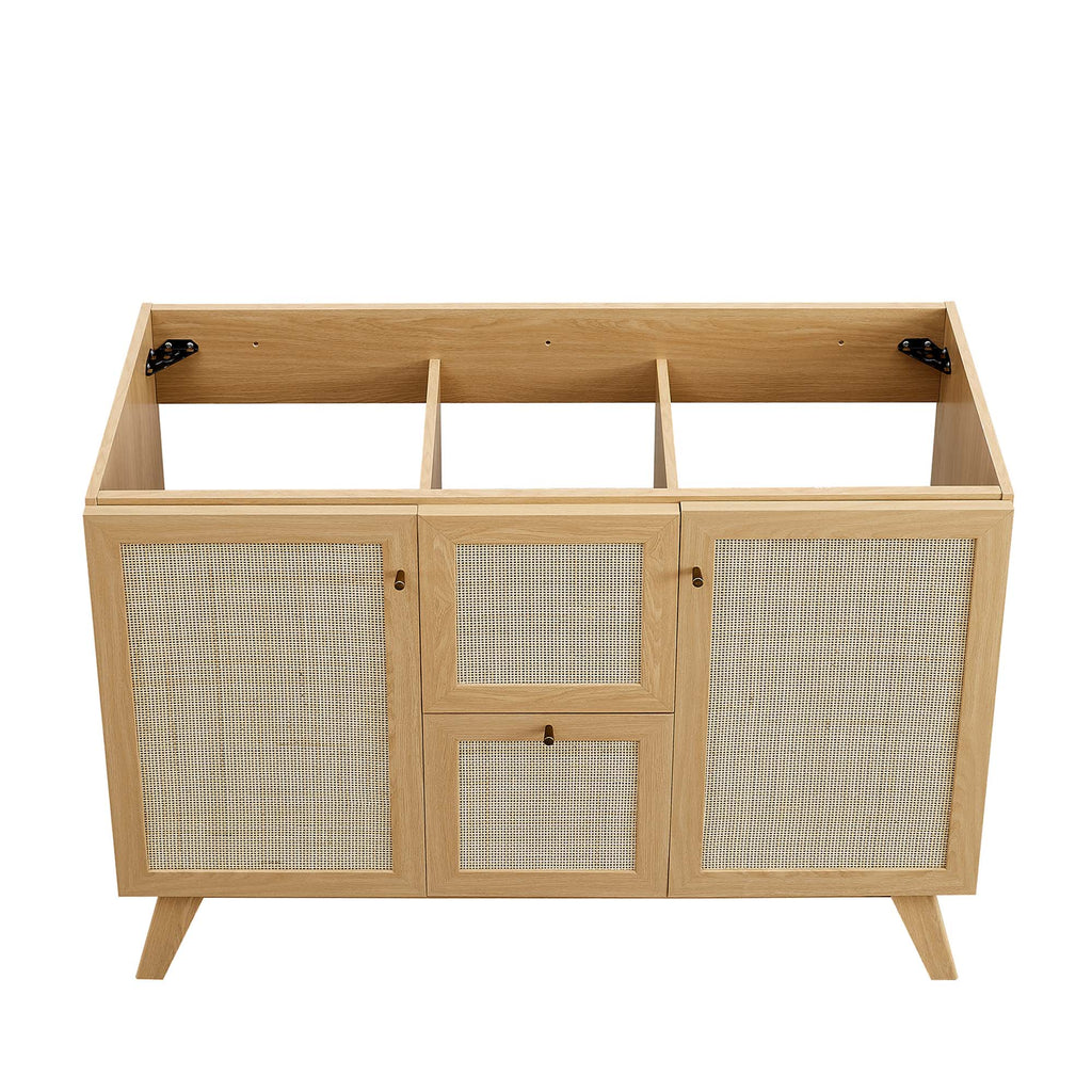 Soma 48" Double Sink Bathroom Vanity - Oak White