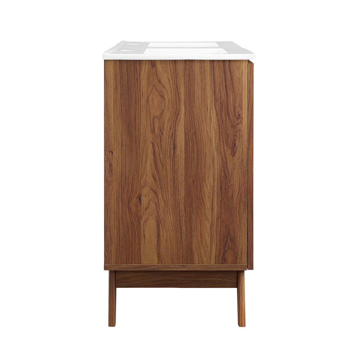 Soma 48" Double Sink Bathroom Vanity - Walnut White