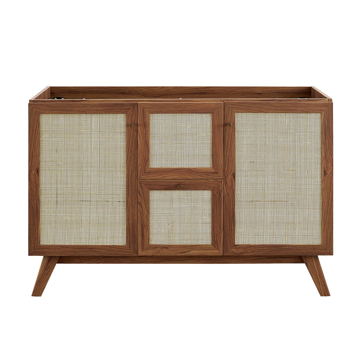 Soma 48" Double Sink Bathroom Vanity - Walnut White