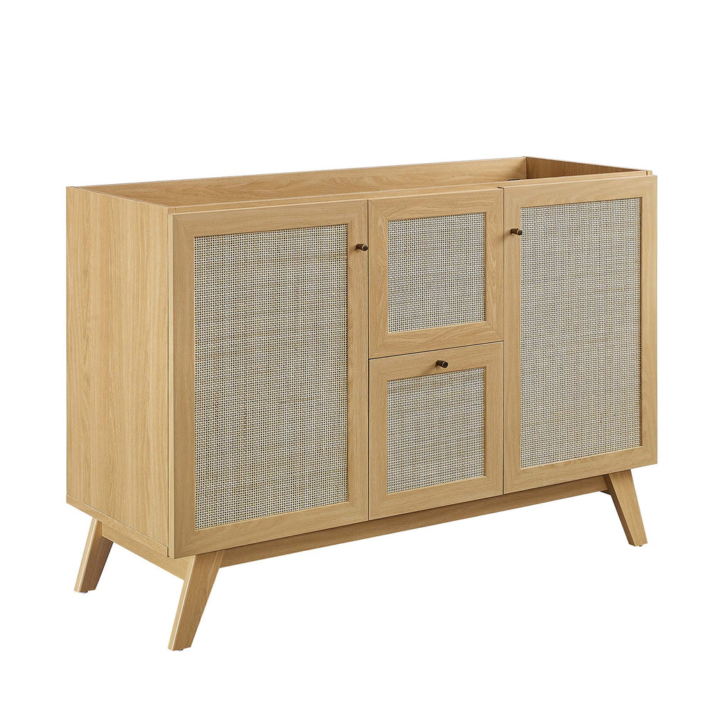 Soma 48" Double Sink Bathroom Vanity - Oak Black