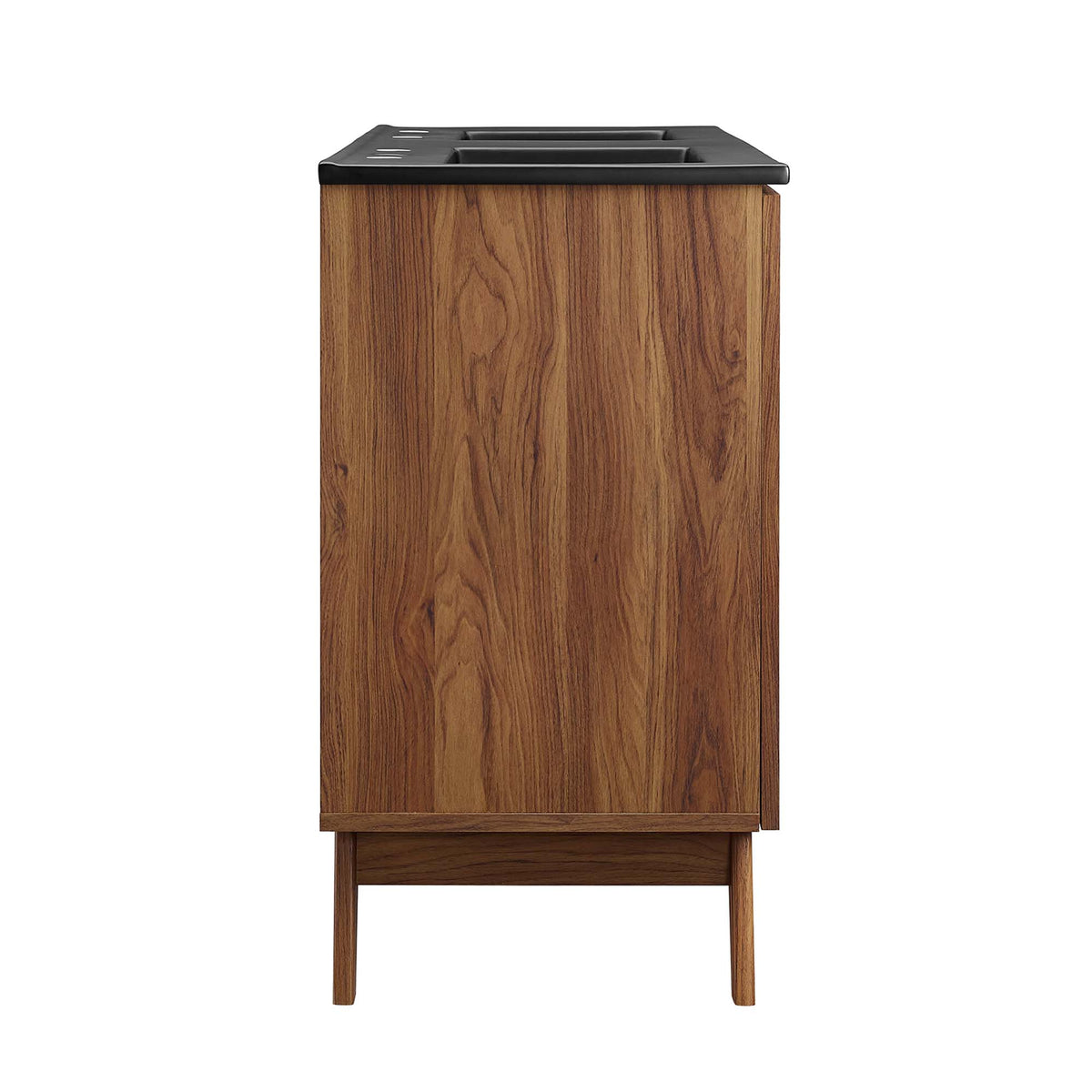 Soma 48" Double Sink Bathroom Vanity - Walnut Black