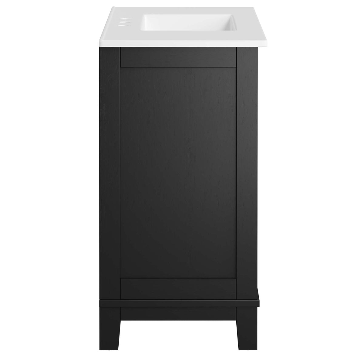 Dixie 36" Solid Wood Bathroom Vanity Cabinet - Black White