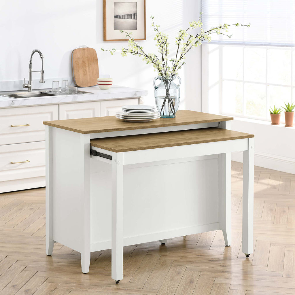 Garland Kitchen Island - Oak White