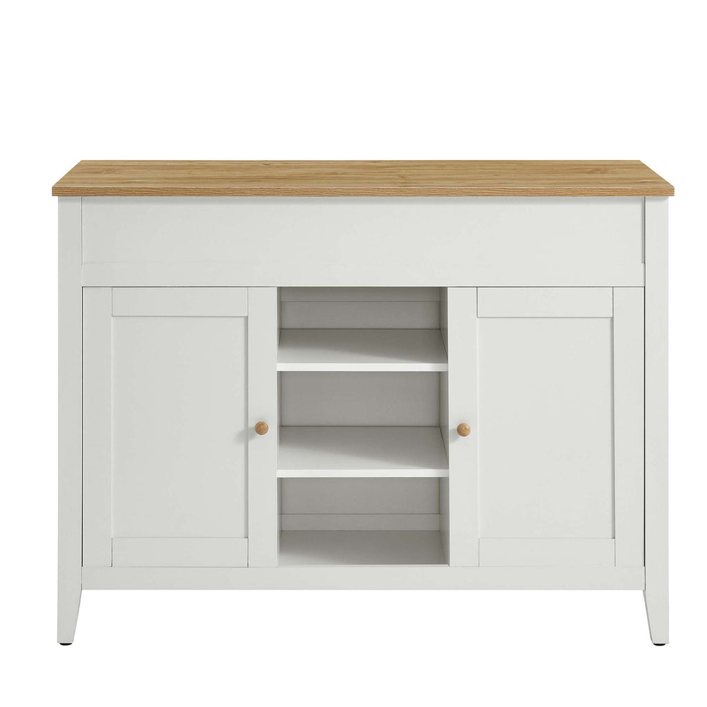 Garland Kitchen Island - Oak White