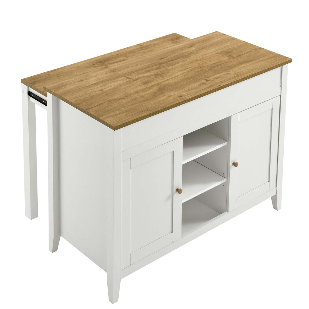 Garland Kitchen Island - Oak White
