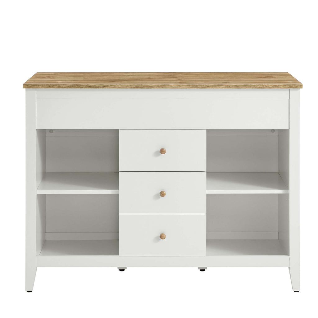 Farmstead Kitchen Island - Oak White