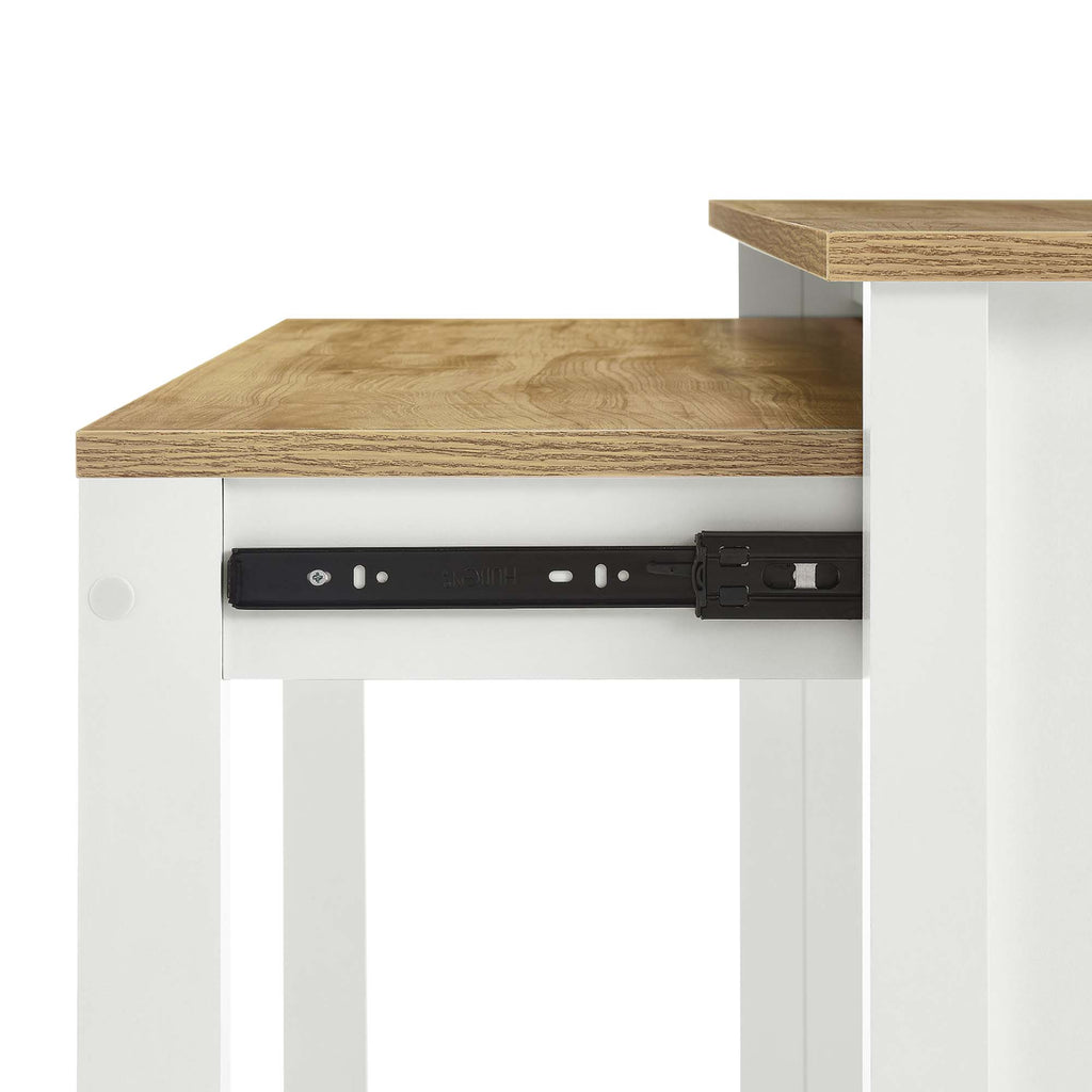 Farmstead Kitchen Island - Oak White