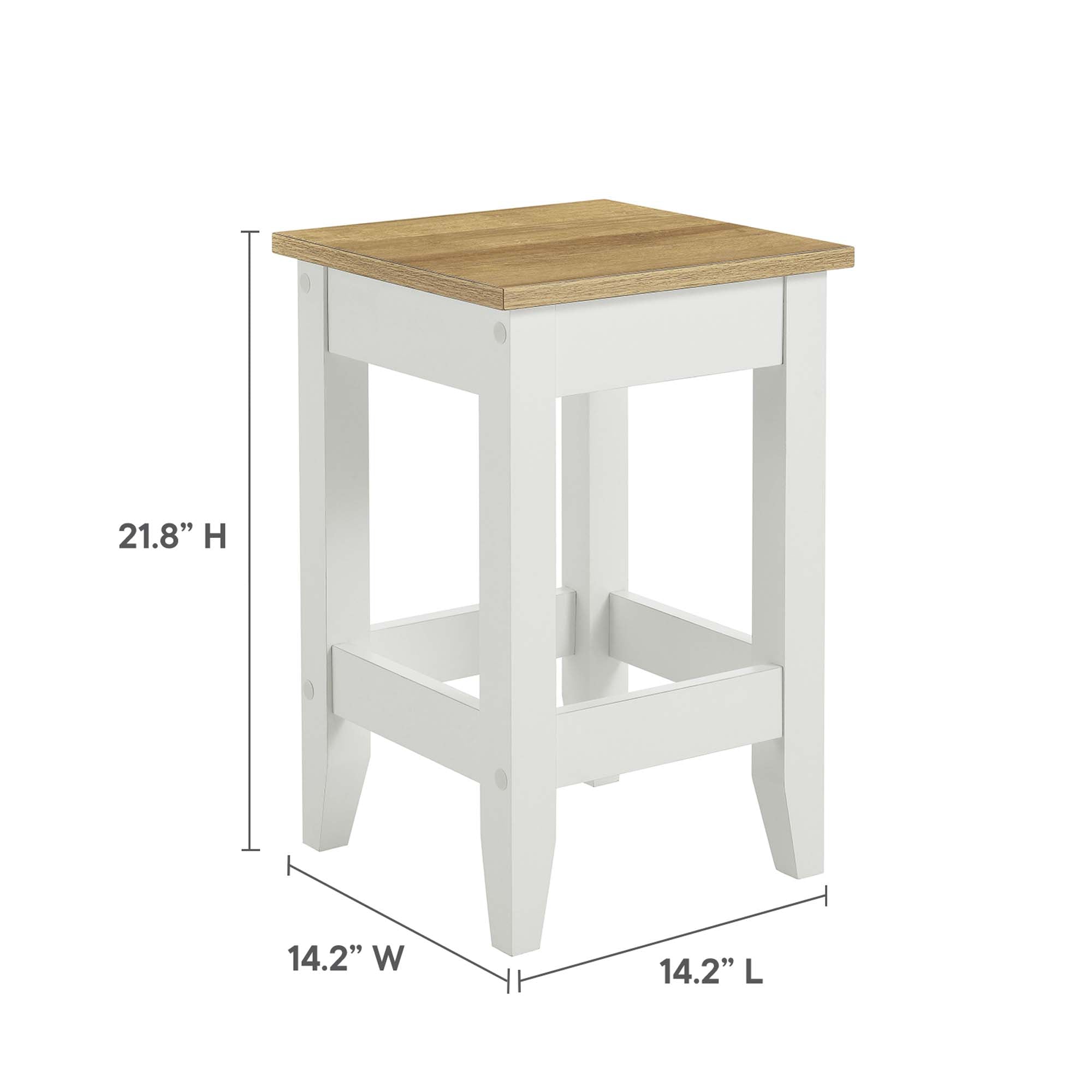 Sunbrook Kitchen Stool - Oak White