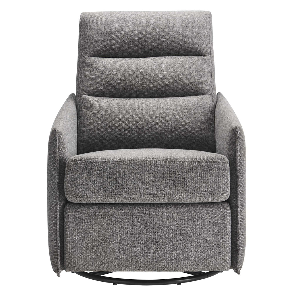 Etta Upholstered Fabric Lounge Chair - Light Gray