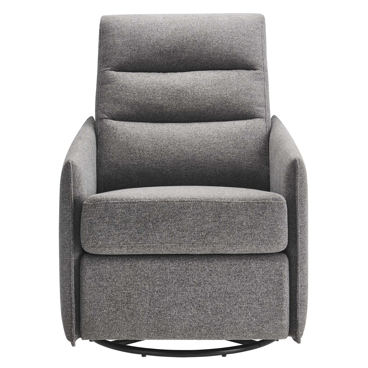 Etta Upholstered Fabric Lounge Chair - Light Gray