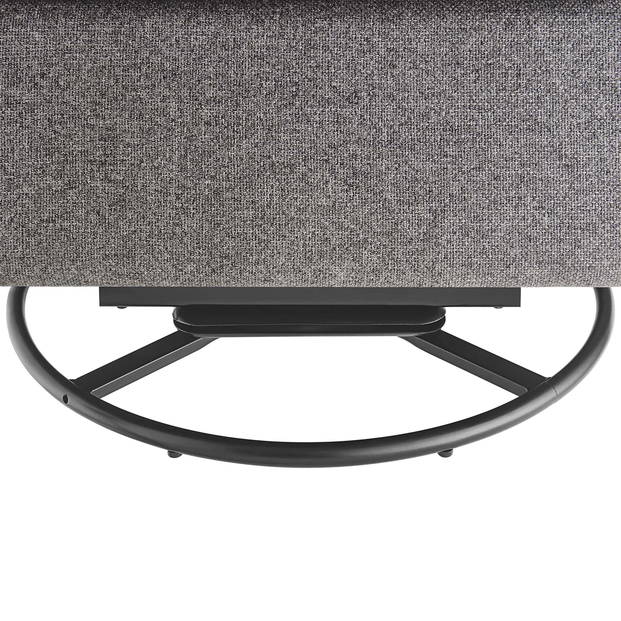Etta Upholstered Fabric Lounge Chair - Light Gray