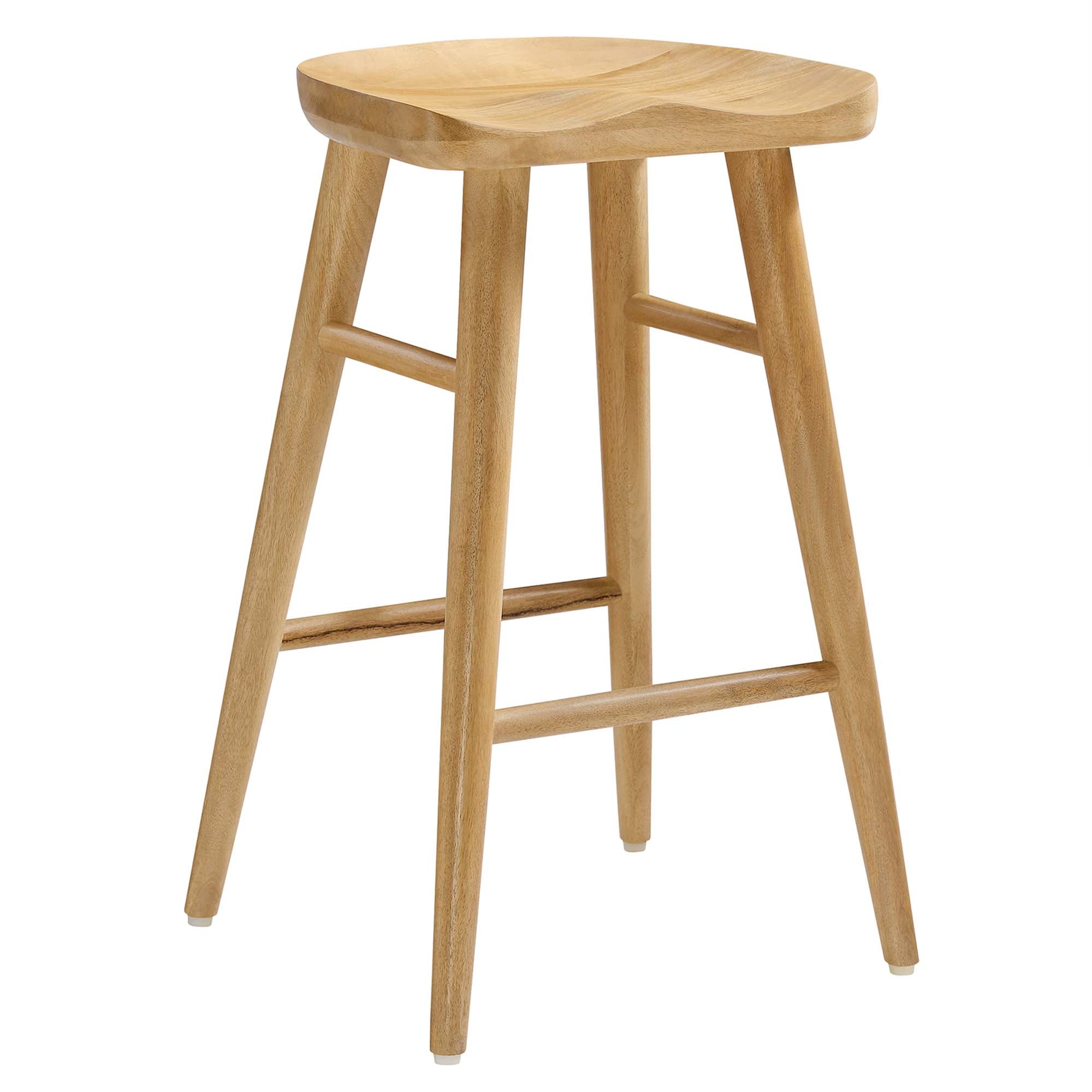 Saville Backless Wood Counter Stools Set of 2 - Oak