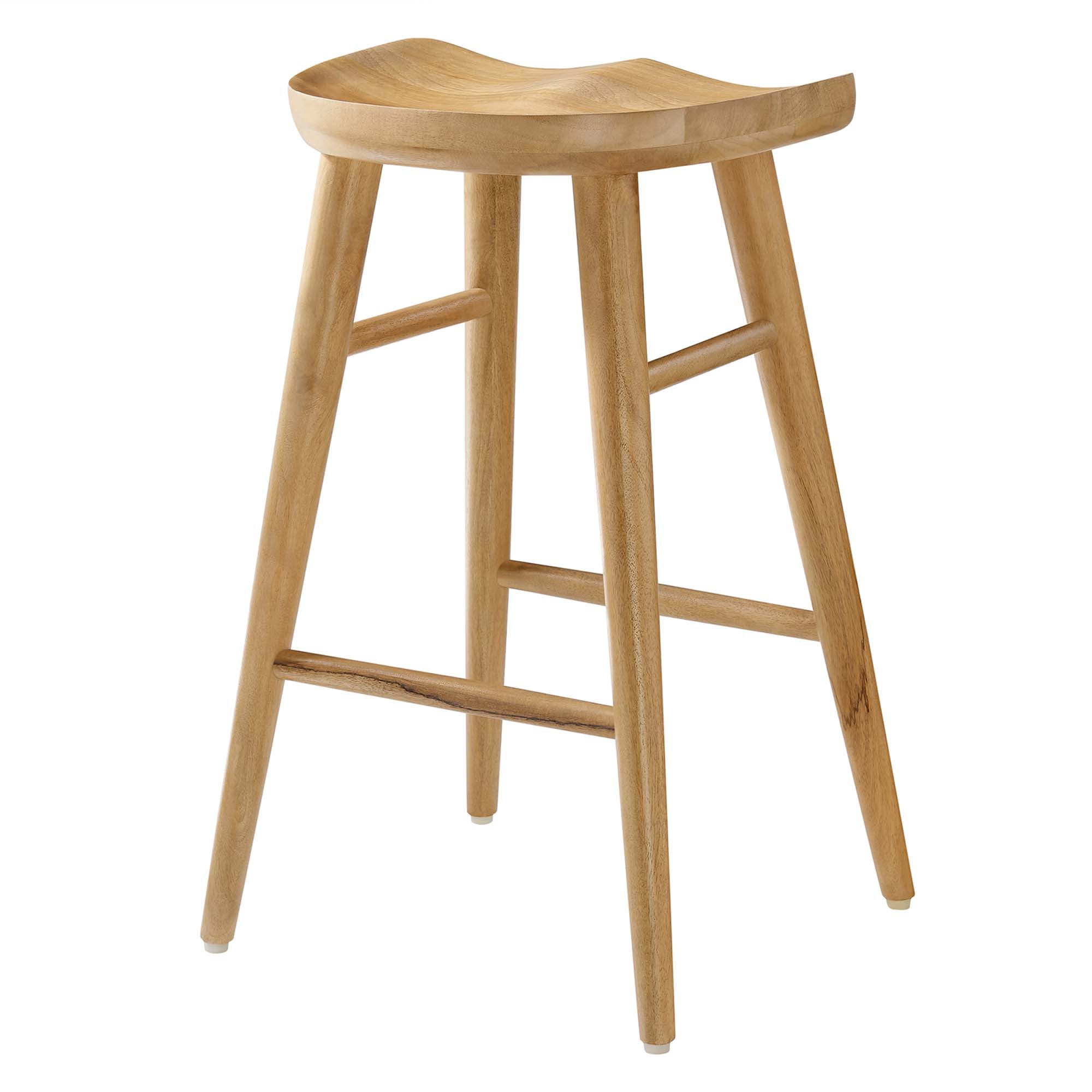 Saville Backless Wood Counter Stools Set of 2 - Oak