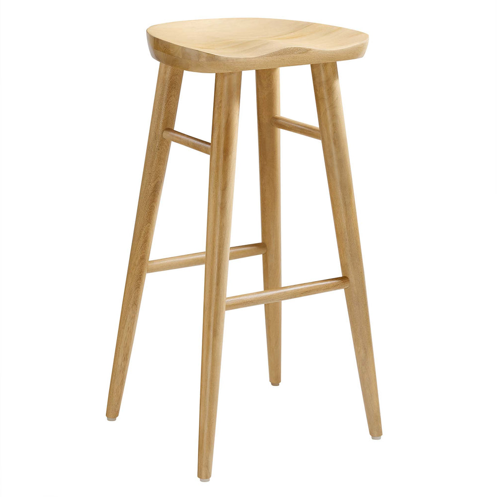 Saville Backless Wood Bar Stools Set of 2 - Oak