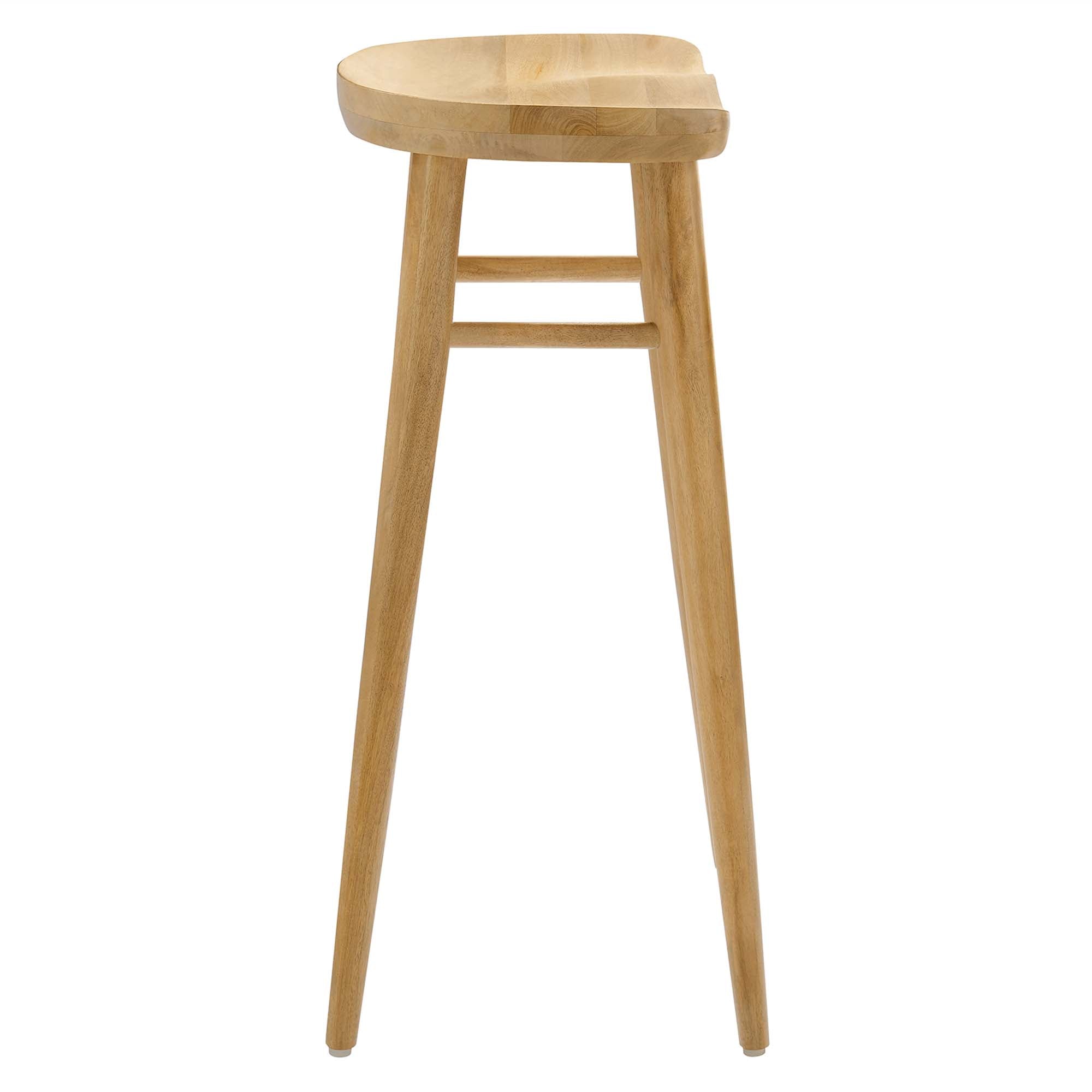 Saville Backless Wood Bar Stools Set of 2 - Oak