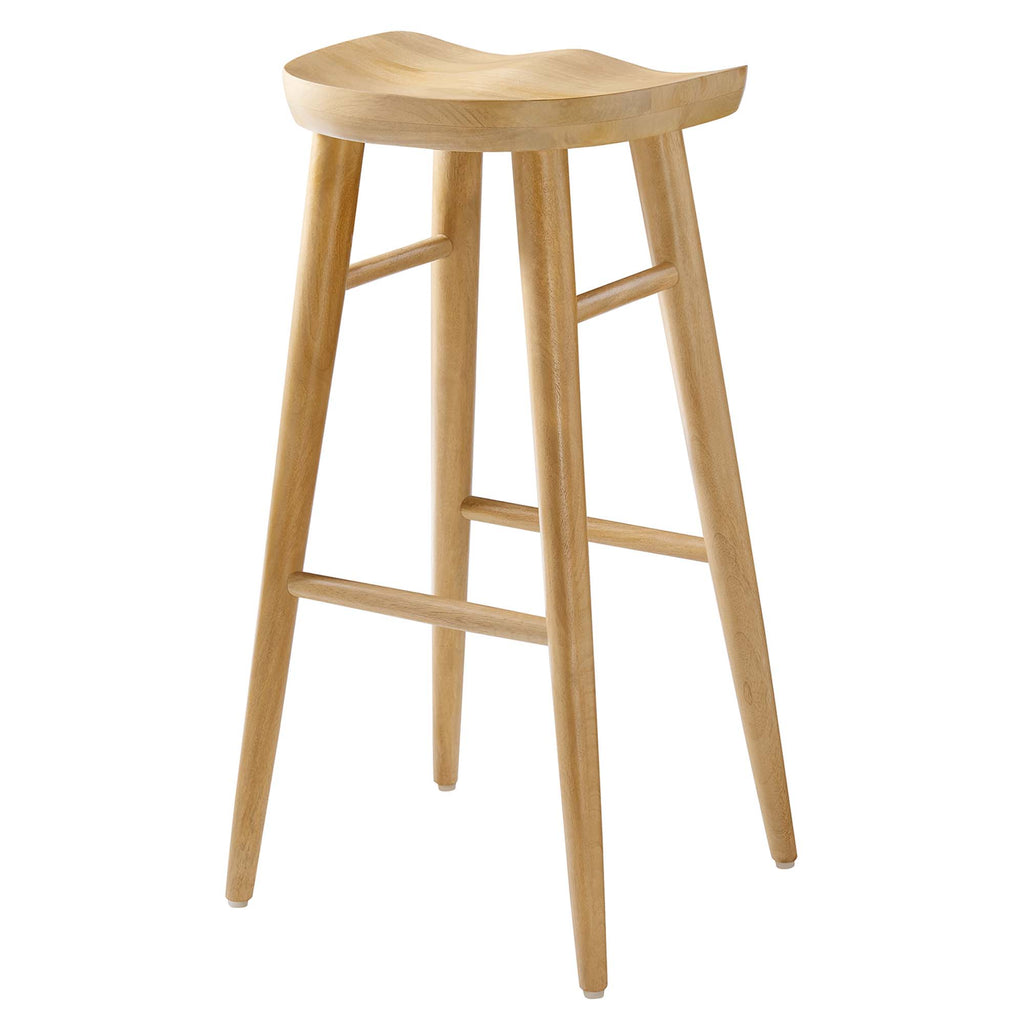 Saville Backless Wood Bar Stools Set of 2 - Oak