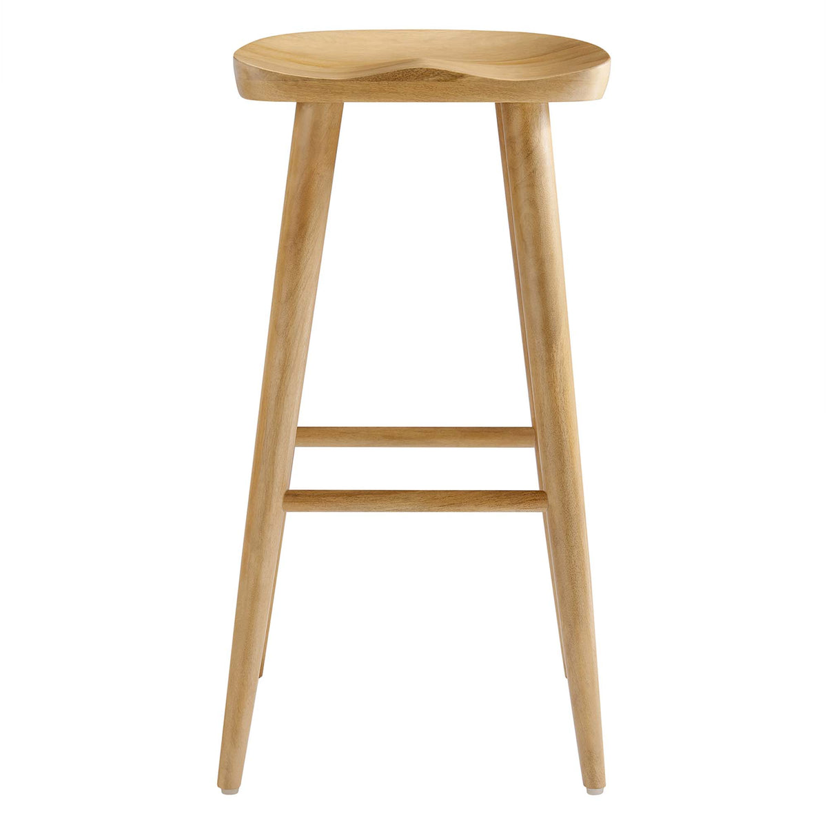 Saville Backless Wood Bar Stools Set of 2 - Oak