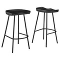 Concord Backless Wood Counter Stools Set of 2 - Black