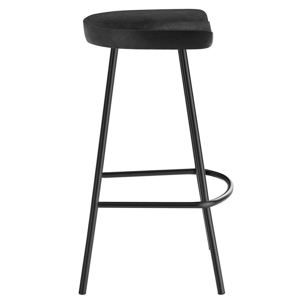 Concord Backless Wood Counter Stools Set of 2 - Black