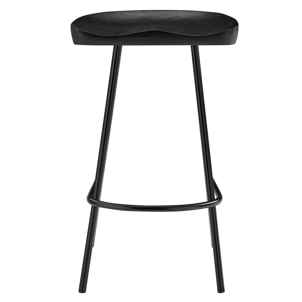 Concord Backless Wood Counter Stools Set of 2 - Black