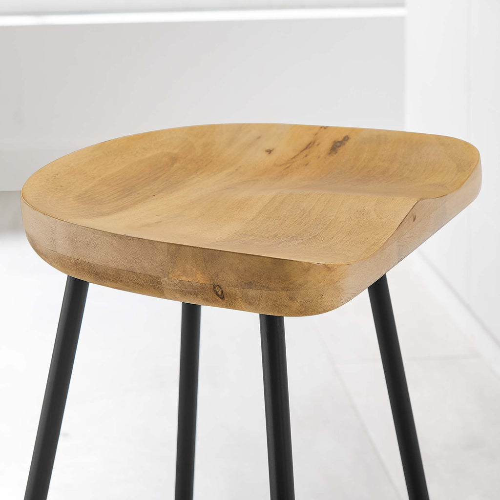 Concord Backless Wood Counter Stools Set of 2 - Oak