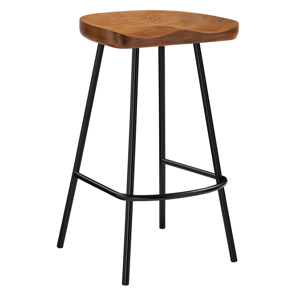 Concord Backless Wood Counter Stools Set of 2 - Walnut