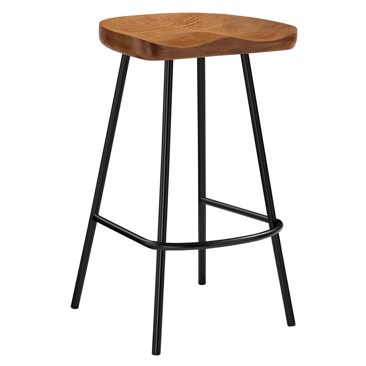 Concord Backless Wood Counter Stools Set of 2 - Walnut