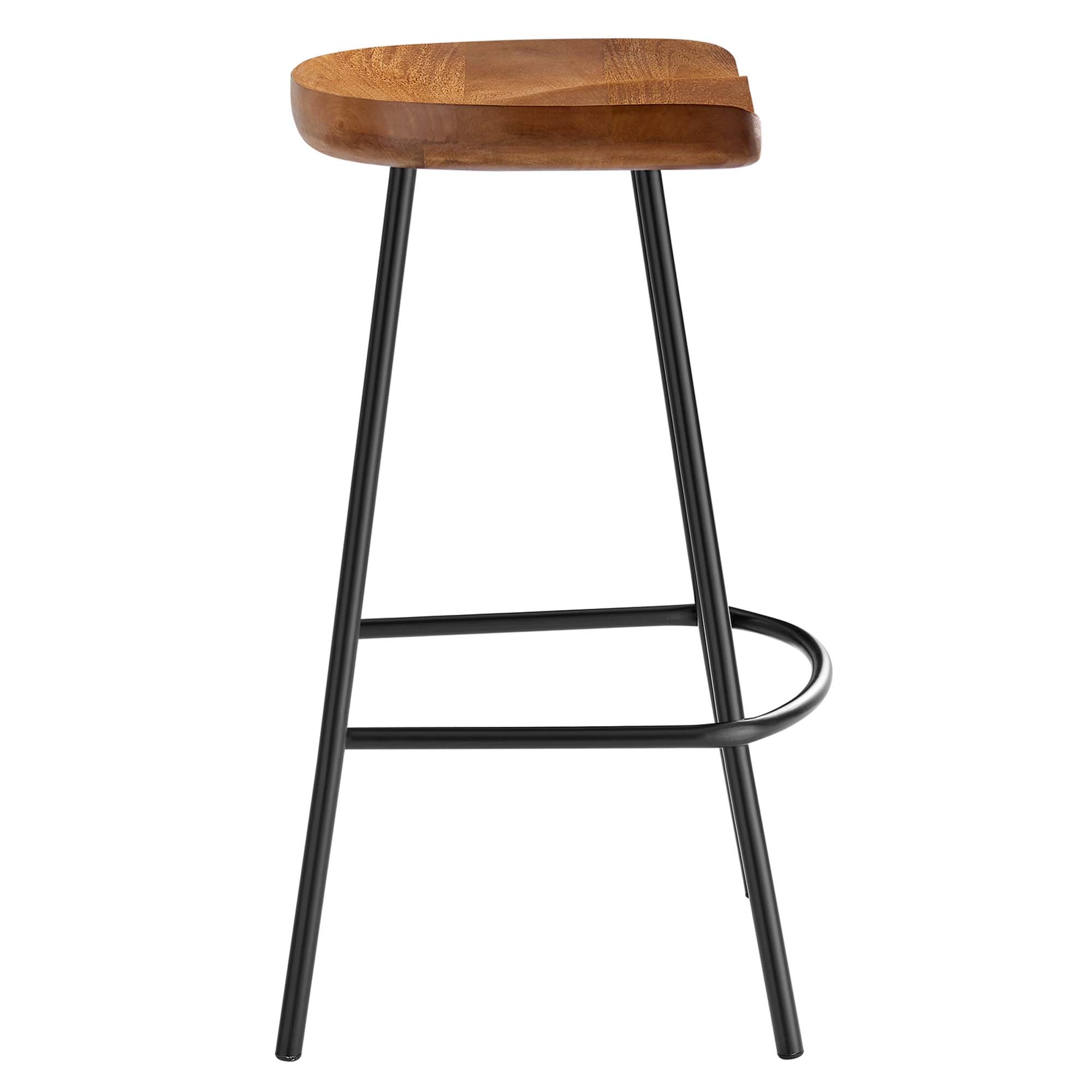 Concord Backless Wood Counter Stools Set of 2 - Walnut