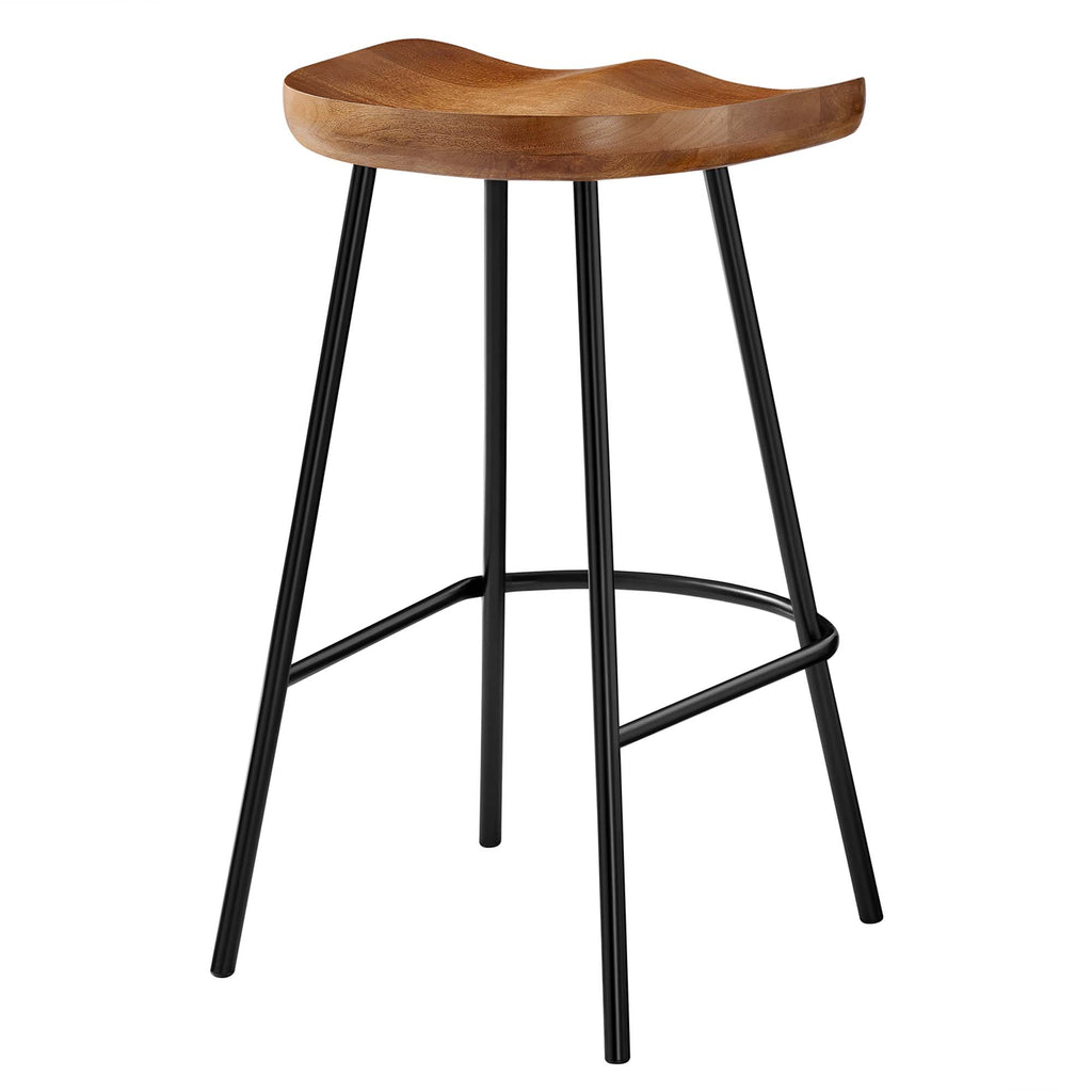 Concord Backless Wood Counter Stools Set of 2 - Walnut